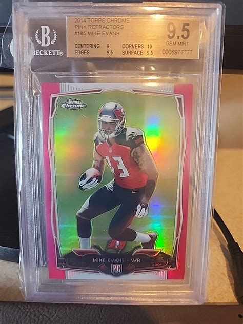 Mike Evans Topps Chrome Pink Refractor Bgs Price