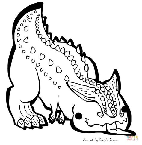 Carnotaurus Blep Coloring Page Free Printable Coloring Pages