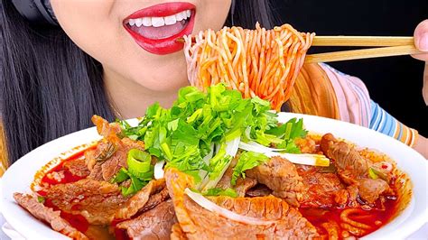 Asmr Beef Noodles Bun Bo Mukbang No Talking Slurping Eating Sounds