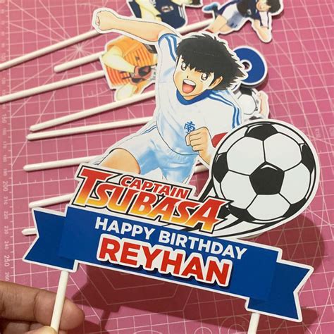 Jual Cake Topper D Karakter Captain Tsubasa Sepak Bola Soccer Ball