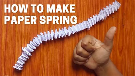 How To Make An Easy Paper Spring At Home Youtube