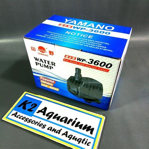 Jual Pompa Air Yamano 3600 Aquarium Pompa Celup Yamano Wp 3600