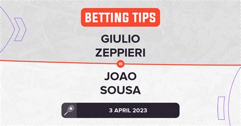 Giulio Zeppieri Vs Joao Sousa Prediction Atp Estoril