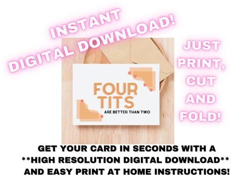 Four Tits Are Better Than Two Lesbian Queer Couple Engagement Bachelorette Party Wedding