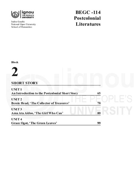 Fillable Online Egyankosh Ac UNIT 1 AN INTRODUCTION TO THE POSTCOLONIAL