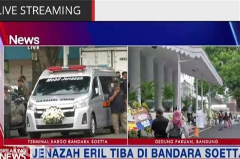 Breaking News Jenazah Eril Tiba Di Tanah Air