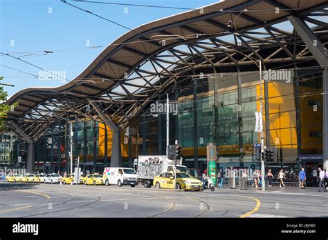 Southern Cross Railway Station Melbourne Victoria Australia Stock