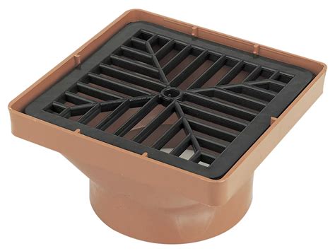 Floplast Underground Drainage Square Hopper And Grid Dia110mm