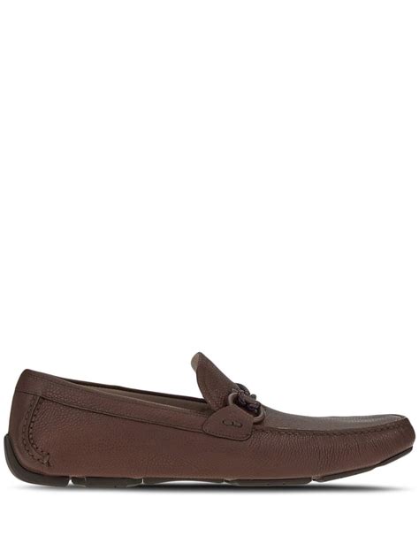 Ferragamo Gancini Ornament Driver Loafers Farfetch