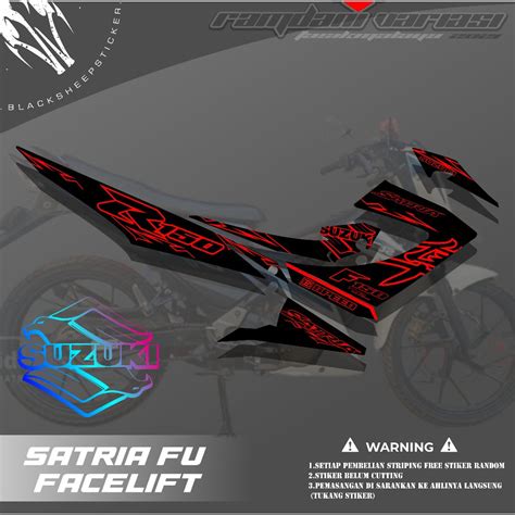 Striping SATRIA FU RAIDER 150 STRIPING SATRIA FU FACELIFT Sticker