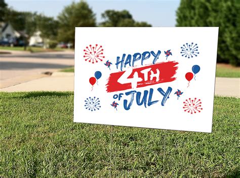 4th Of July Celebration Lawn Signs Etsy Lawn Sign 4th Of July