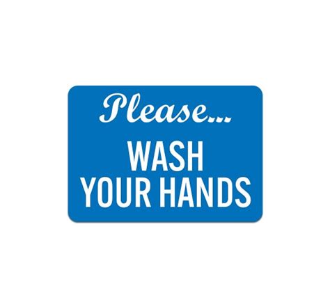 Shop For Please Wash Your Hands Plastic Sign Bannerbuzz