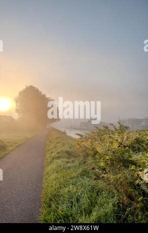 Dieses Bild fängt ruhige Schönheit eines ländlichen morgens ein