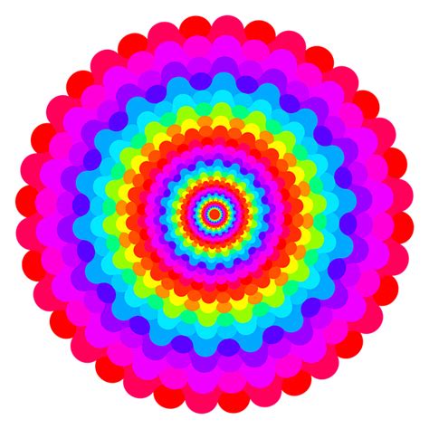 Regenbogen Mandala Bunt Kostenloses Bild Auf Pixabay Pixabay