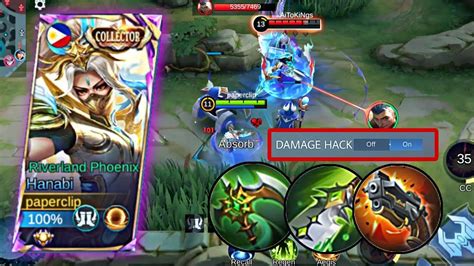 HANABI INSANE DAMAGE HACK BUILD 2024 MUST TRY MLBB YouTube