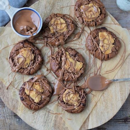 Brownie Peanut Butter Cookies Bake To The Roots