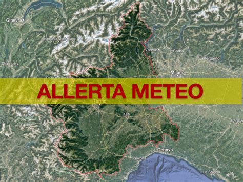 Allerta Meteo Piemonte Forti Temporali Oggi Pomeriggio Fenomeni