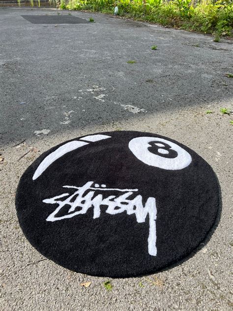 8 BALL STUSSY RUG Etsy