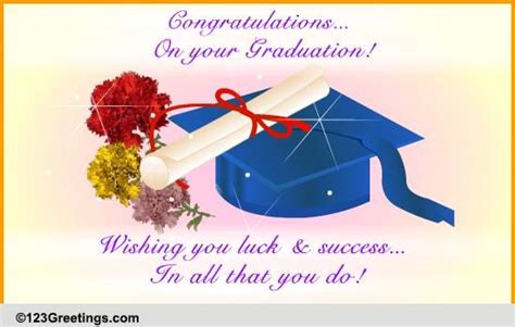 For A Graduate Free Graduation Party Ecards Greeting Cards 123