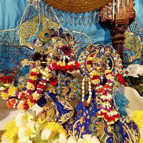 Today S Shringar Darshan Of Sri Sri Radha Madan Mohan Ji And Srimati Radha Rani At Iskcon