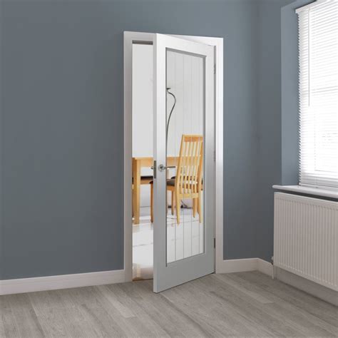 Jb Kind Internal White Primed Cottage Glazed Door Leader Doors