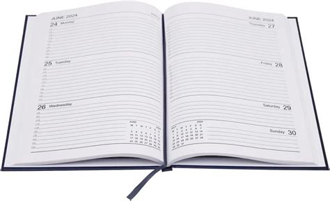 2024 A4a5 Diary Day To Page Or Week To View Hardback Casebound Desk Diary Ebay