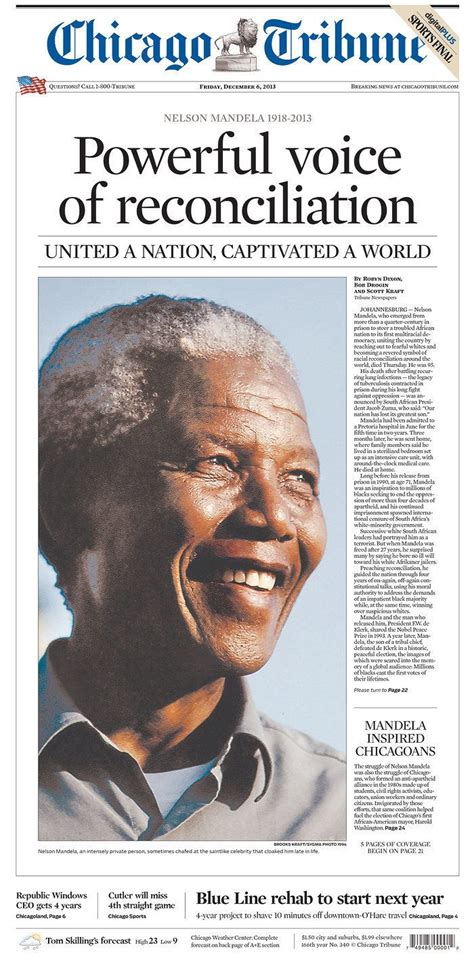 Some Of The Beautiful Front Pages Remembering Nelson Mandela Huffpost