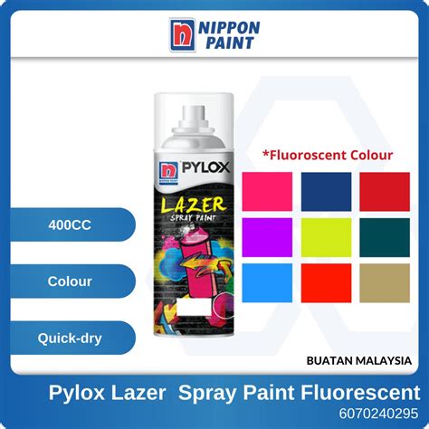 Nippon Paint Pylox Lazer 400cc Spray Paint Fluorescent Multiple Choices