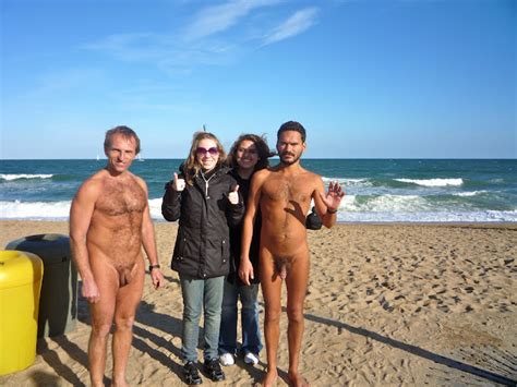 Angel And Cidi Stroll Naked At Barcelona S Nude Beach The Parting