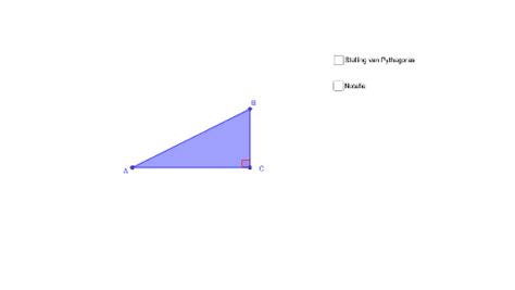 Stelling Van Pythagoras Geogebra