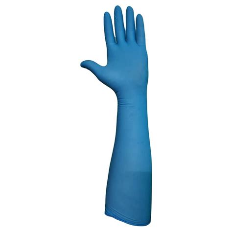 Nitrile Elbow Length Gloves Powder Free At Rs 30pair In New Delhi Id 25462878255