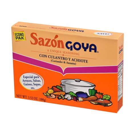 Caja de Sazón Goya con Culantro y Achiote 16 unidades D Mi Pa Ti