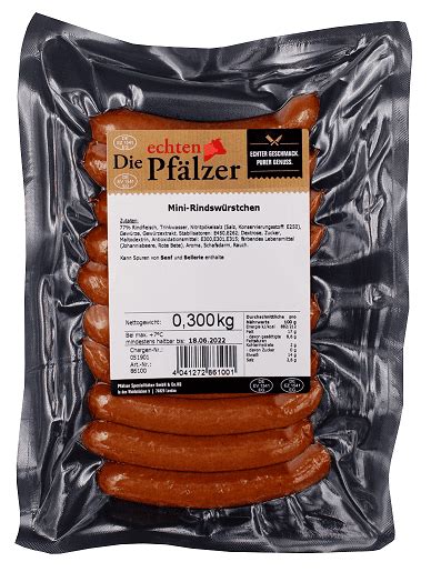 Pfälzer Spezialitäten Mini Rindswürstchen 10 x 30g pantry24