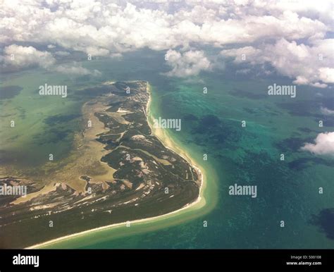 Aerial view of the Island of Aruba Stock Photo - Alamy