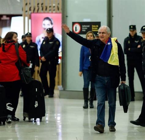 El Opositor Venezolano Antonio Ledezma Lleg A Espa A