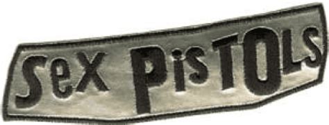 Sex Pistols Music Band Silver Name Logo Patch