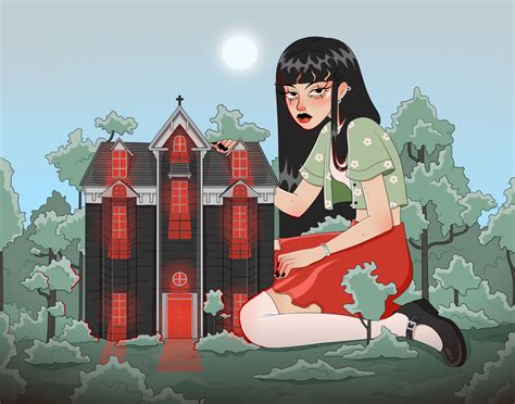 Иллюстрация Дом, в котором в стиле 2d, книжная графика, персонажи