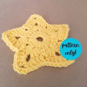 Crochet Star Coaster Pattern - Etsy