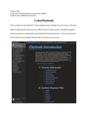 CYB 230 Cyber Playbook Charles Lang Docx Charles Lang CYB 230 J5743