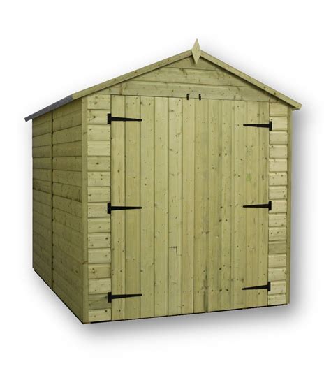 Empire 9500 Premier Apex Garden Shed 6x7 Shiplap Tandg Pressure Treated