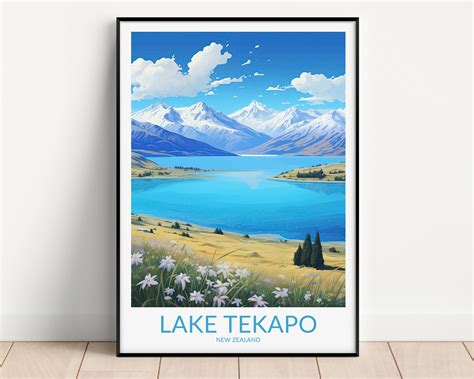 Impression N Du Lac Tekapo Art Mural Lac Tekapo Impression D Art Lac