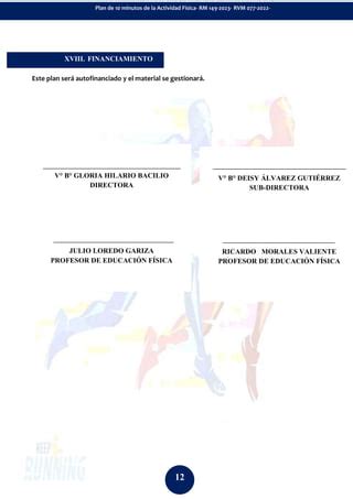 Plan De Los Minutos De Actividad F Sica Pdf