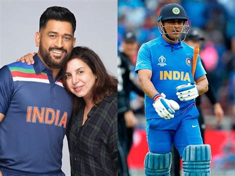 Dhoni unseen Team India photos | MS Dhoni poses with Farah Khan in Team ...