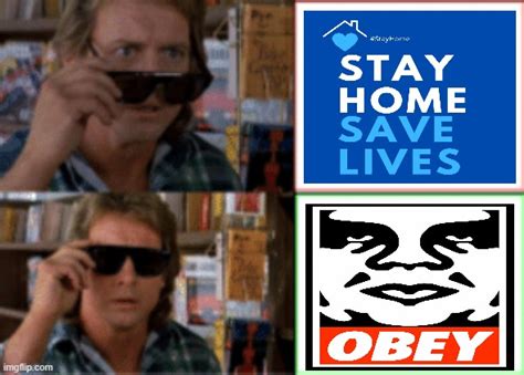 stay home sheeple | They Live Sunglasses | Know Your Meme