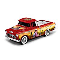 John Wayne 1 24 Scale Chevrolet Truck Sculpture Collection Adorned With