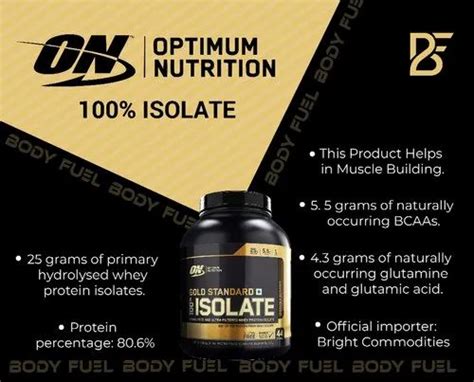 Optimum Nutrition Gold Standard 100 Isolate At Rs 6099 Piece