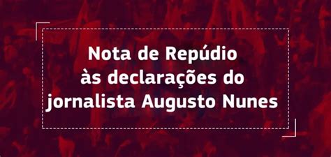 Andes Sn Emite Nota De Repúdio às Declarações De Augusto Nunes Andes