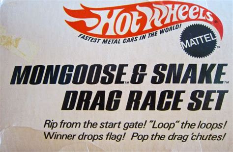 1970 Hot Wheels Mongoose And Snake Drag Race Set Hot Wheels Drag Race Racing