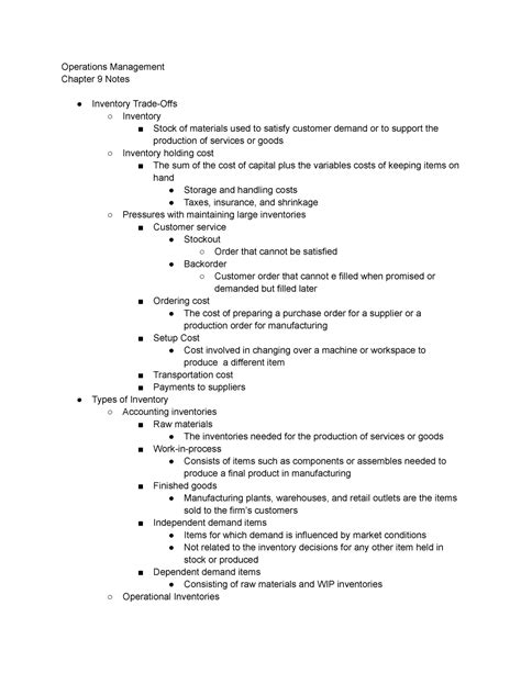 Operations Management Chapter 9 Solutions 8