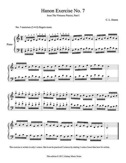 Free Piano Exercise Hanon No 3 Uses Finger 2 3 4 More Beginner Piano Music Piano Music